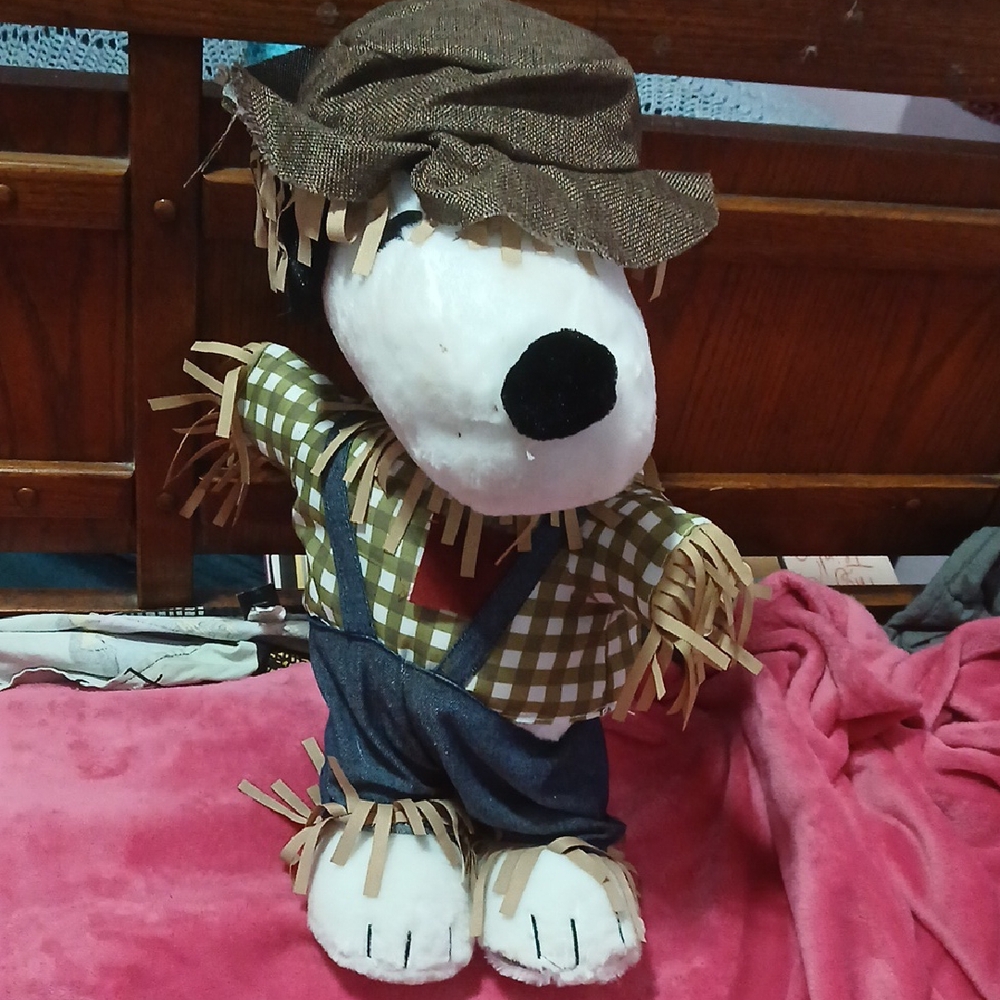 Snoopy Scarecrow Plush with Hat
